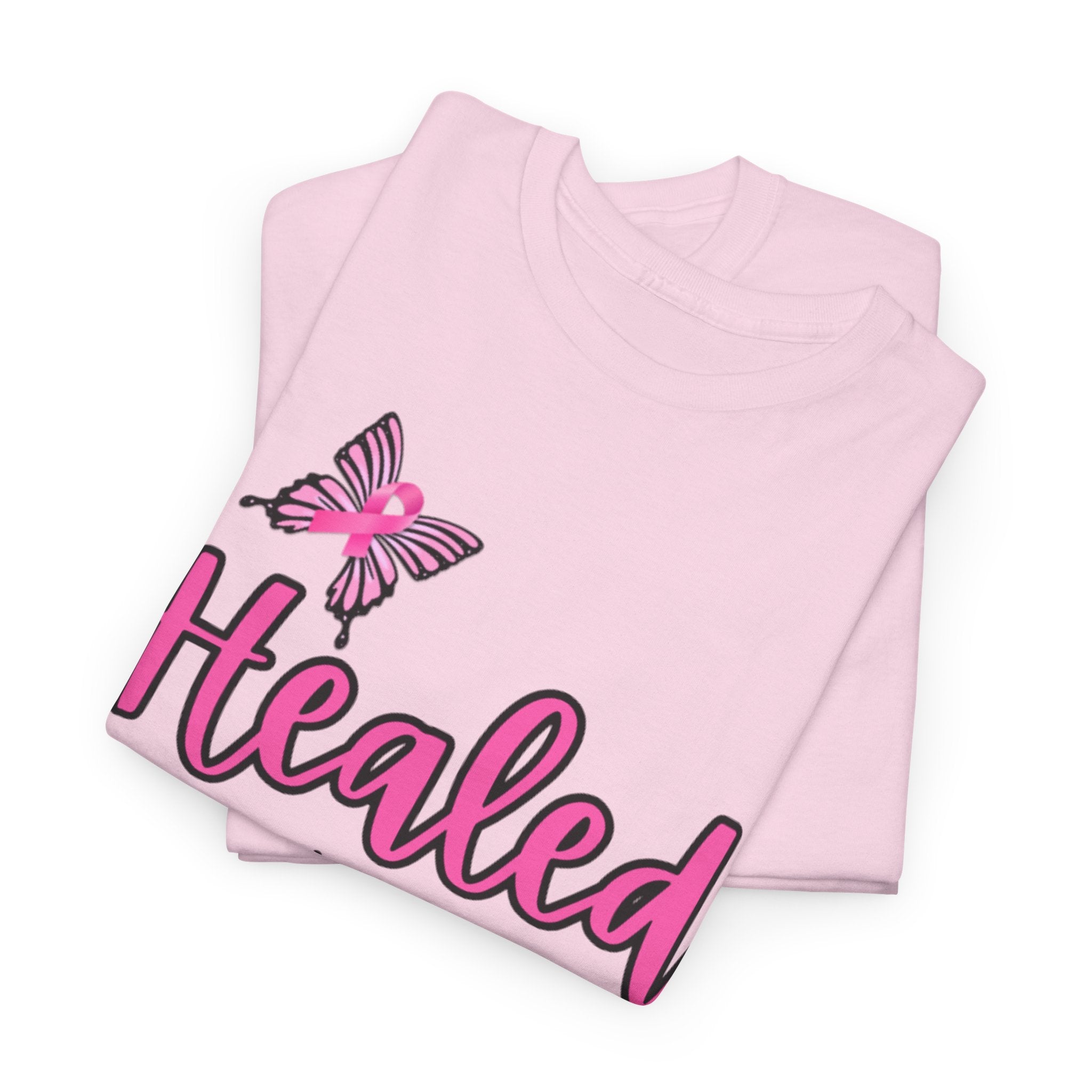 Healed (Isaiah 53:5) T-shirt - Breast Cancer Awareness Month