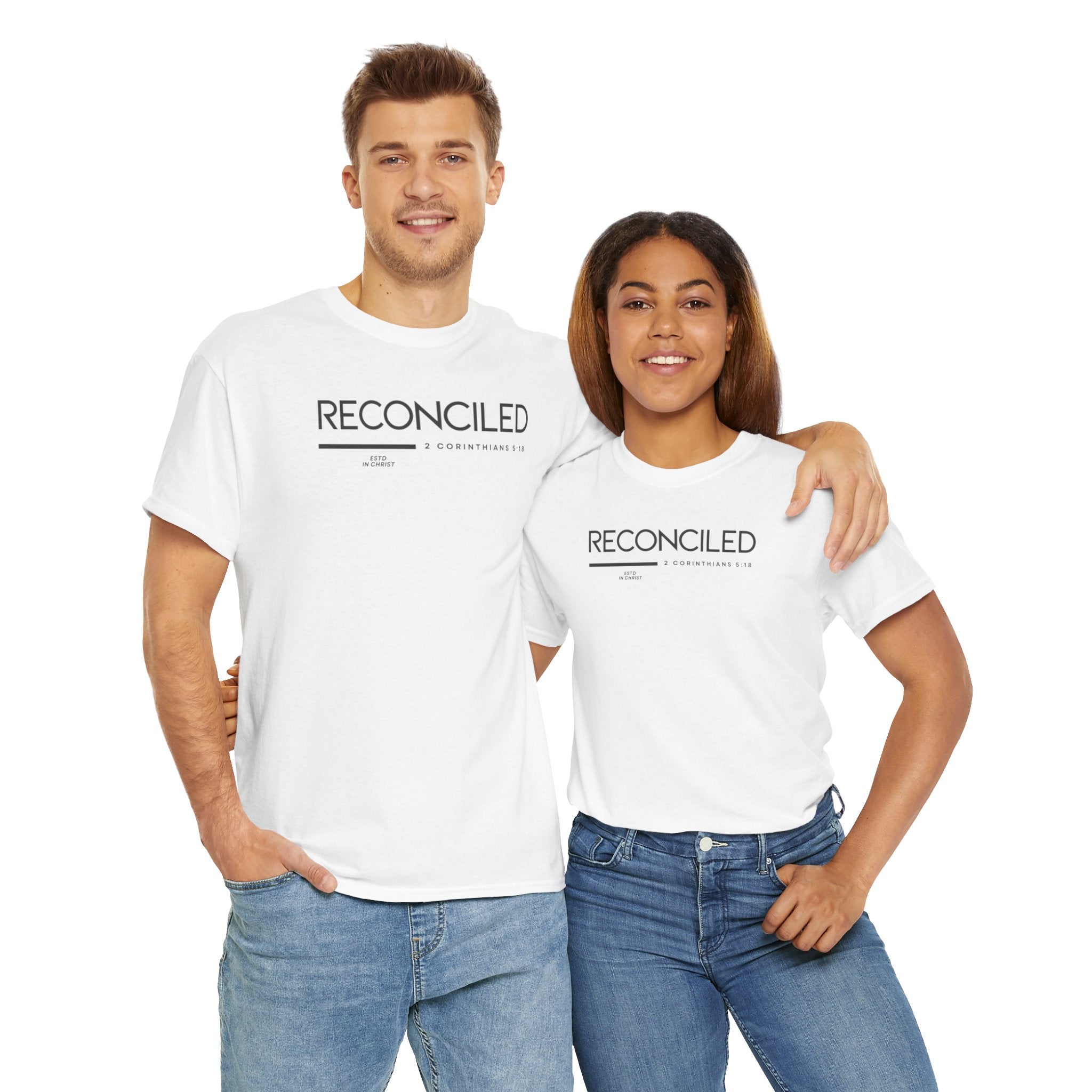 Reconciled (2 Corinthians 5:18) T-shirt