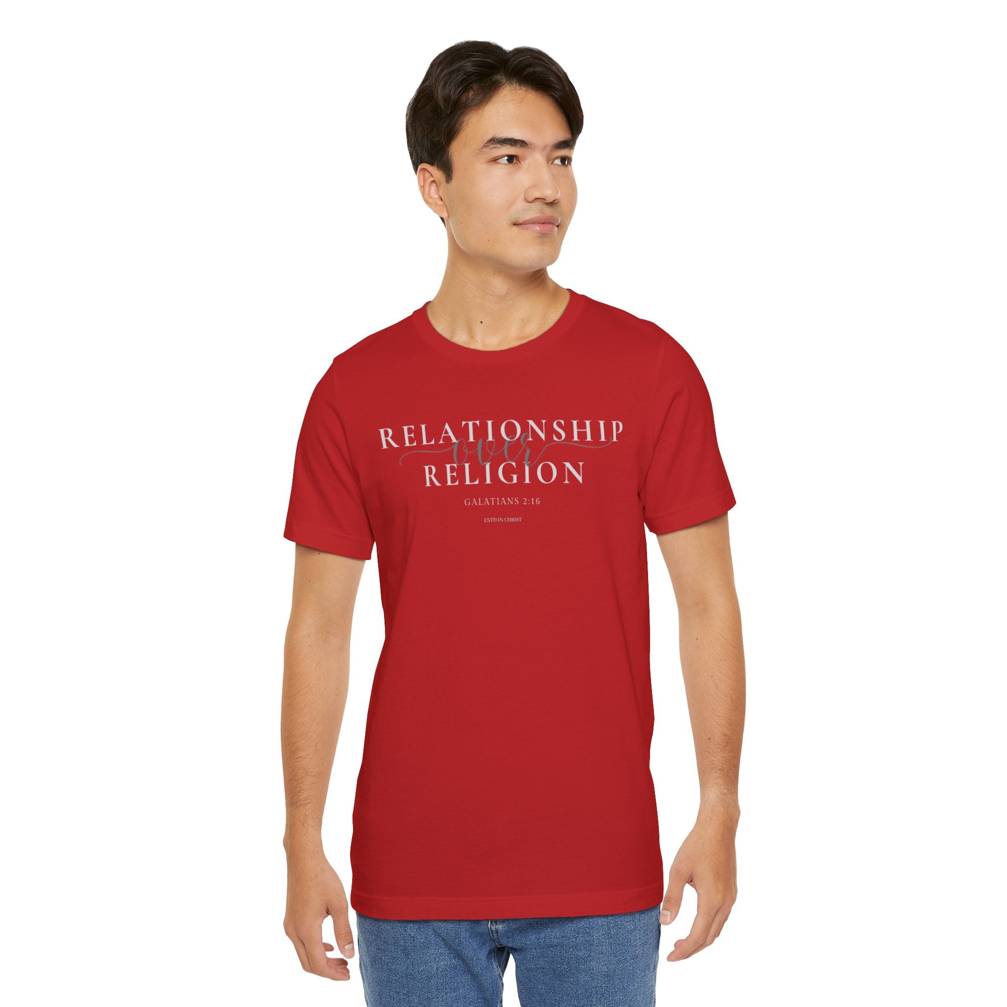 Relationship Over Religion (Galatians 2:16) T-shirt