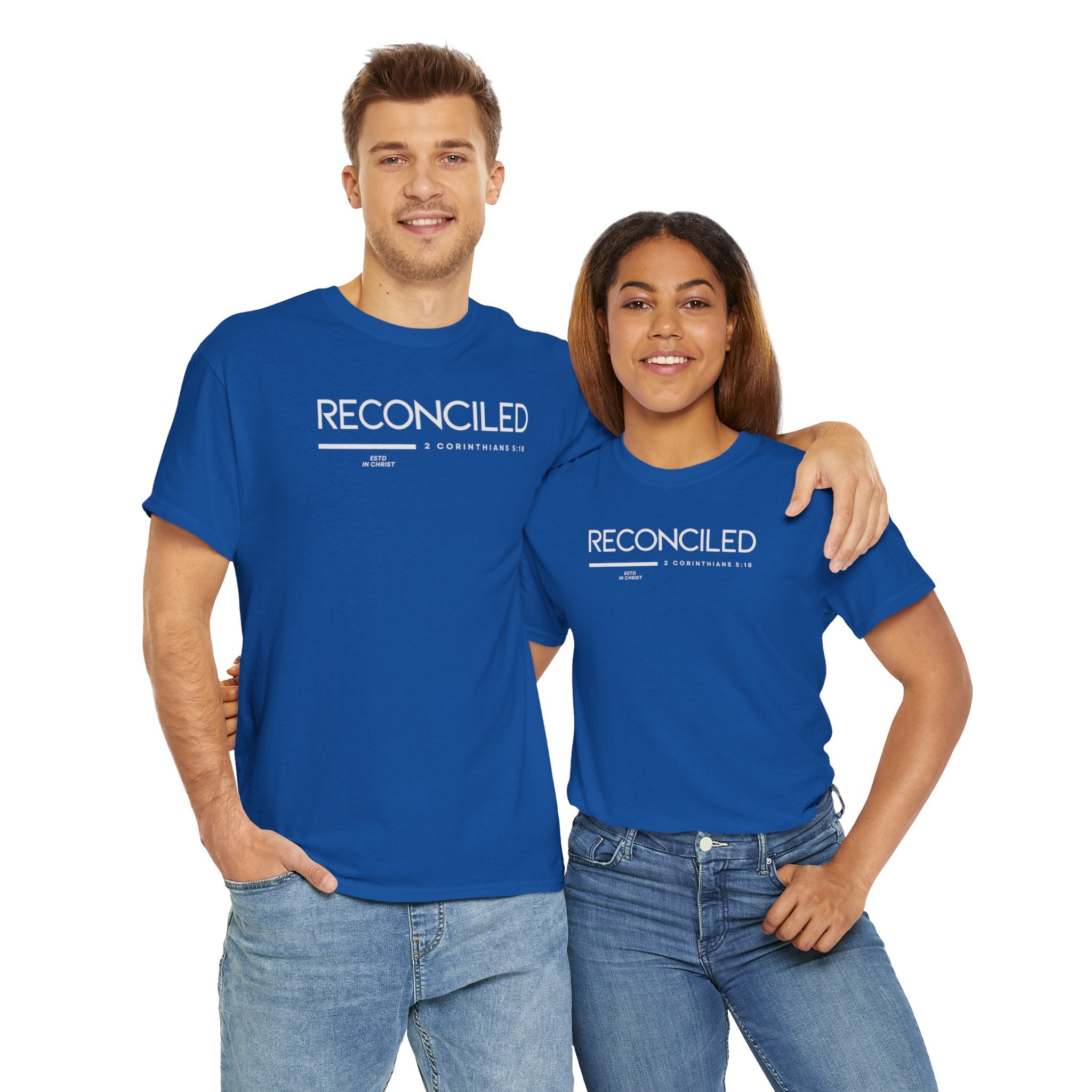 Reconciled (2 Corinthians 5:18) T-shirt