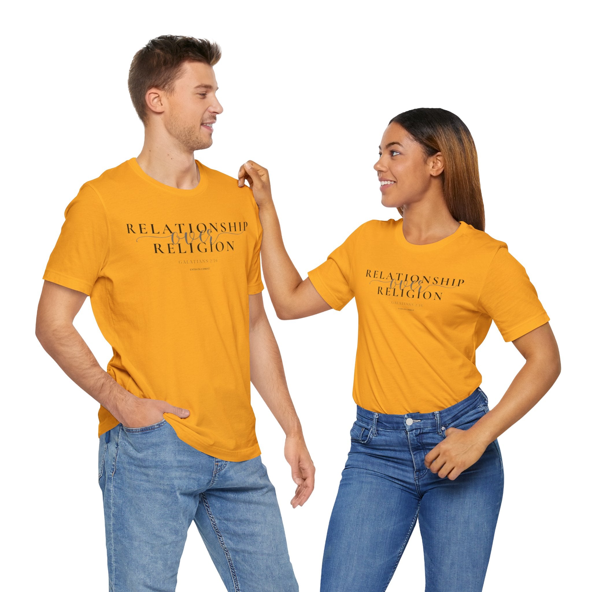 Relationship Over Religion (Galatians 2:16) T-shirt