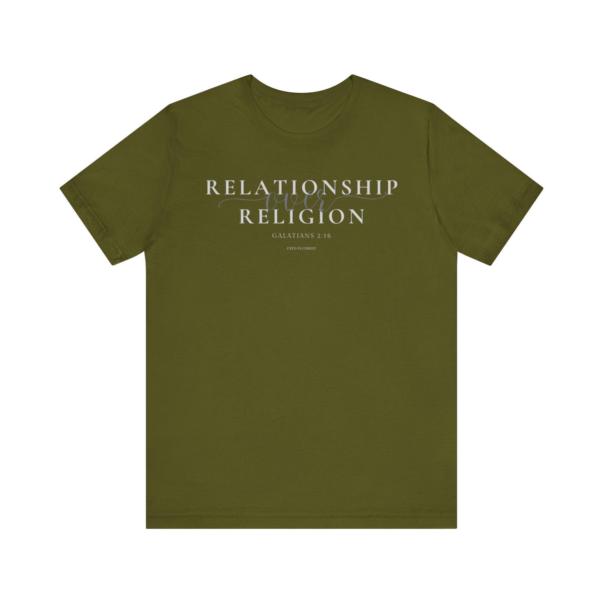 Relationship Over Religion (Galatians 2:16) T-shirt