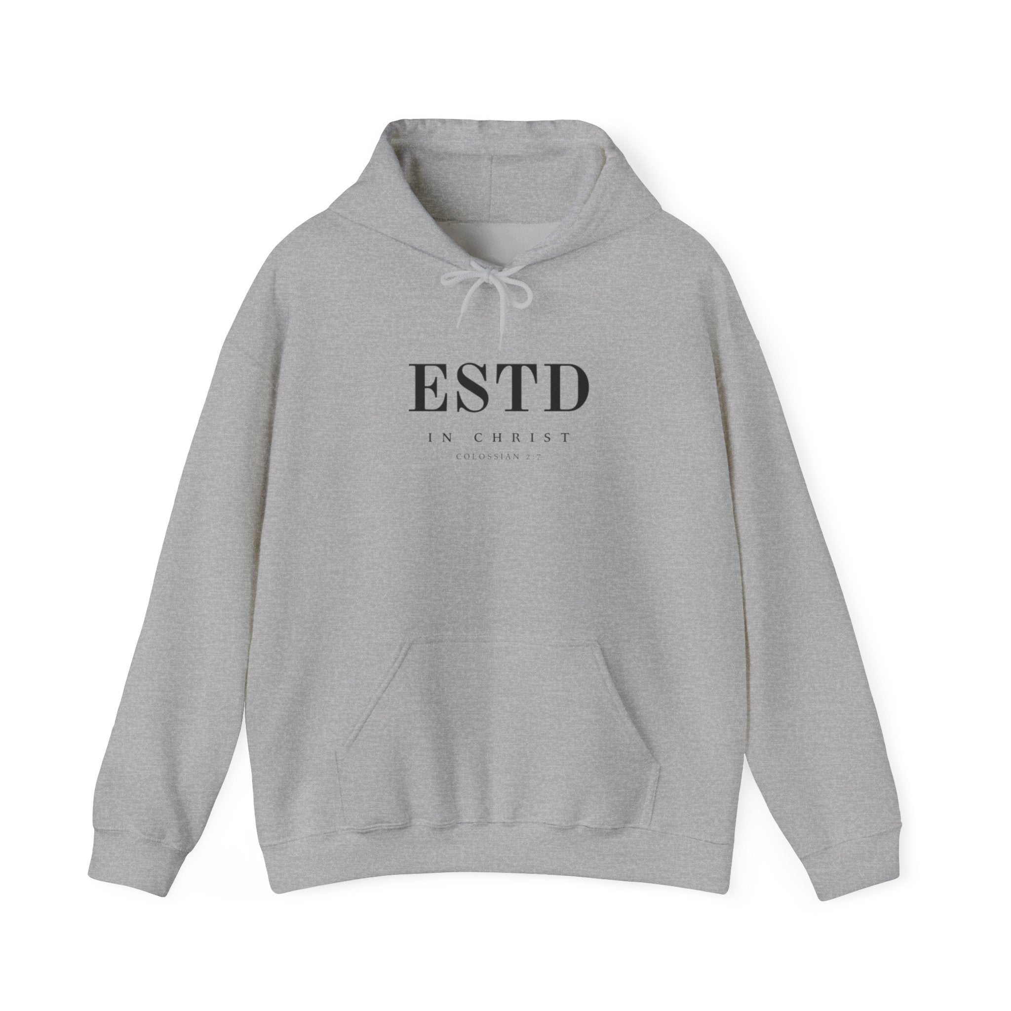 Official ESTD in Christ (Colossians 2:7) Hoodie