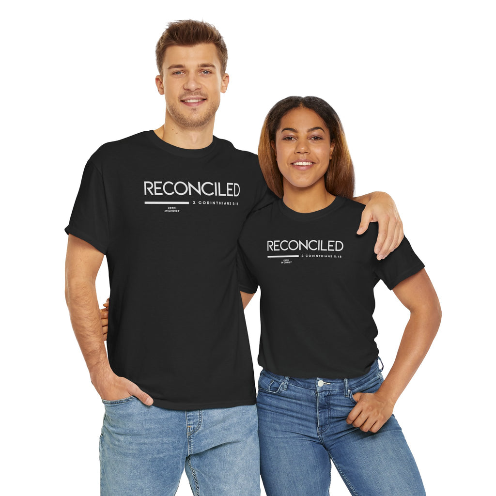 Reconciled (2 Corinthians 5:18) T-shirt