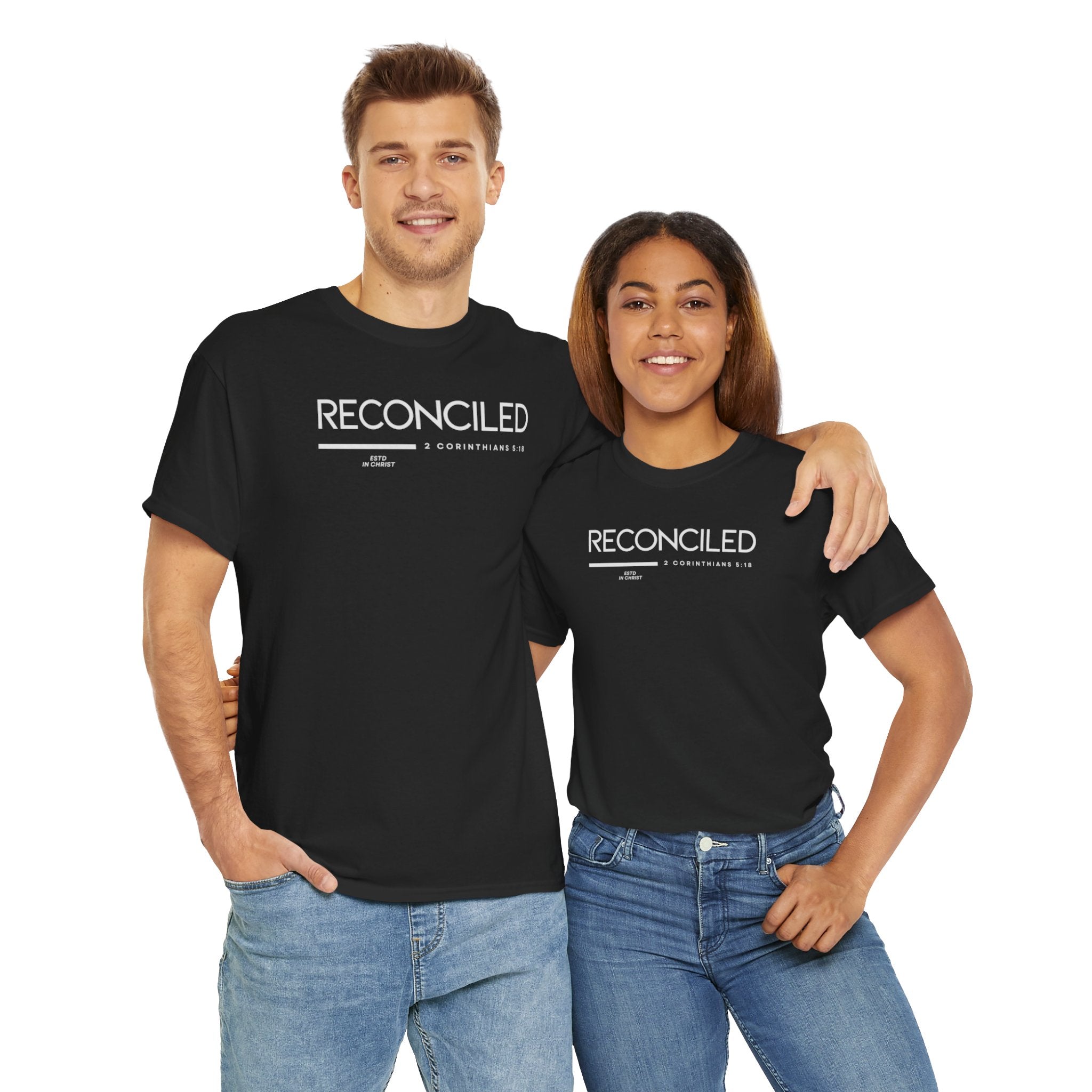 Reconciled (2 Corinthians 5:18) T-shirt