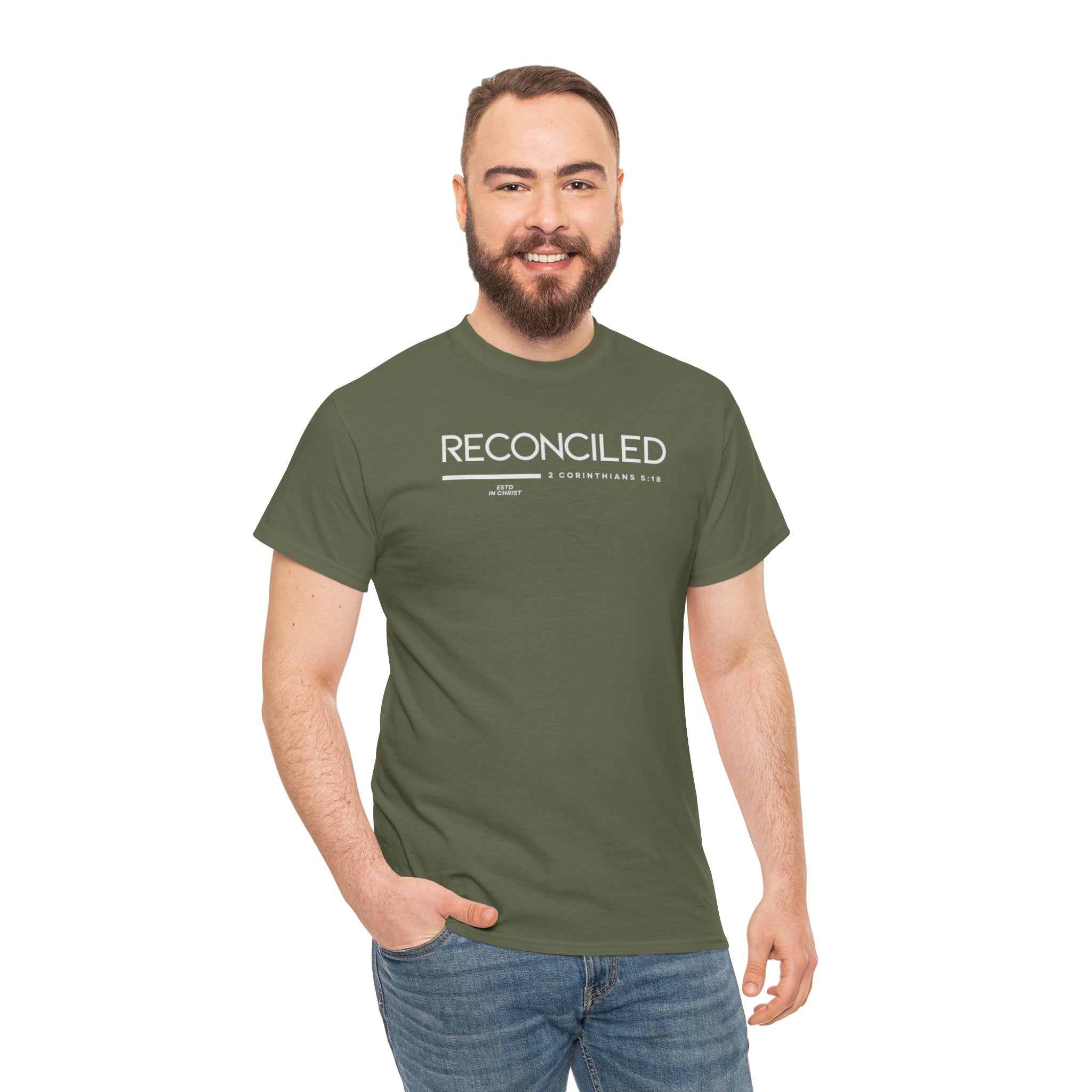 Reconciled (2 Corinthians 5:18) T-shirt