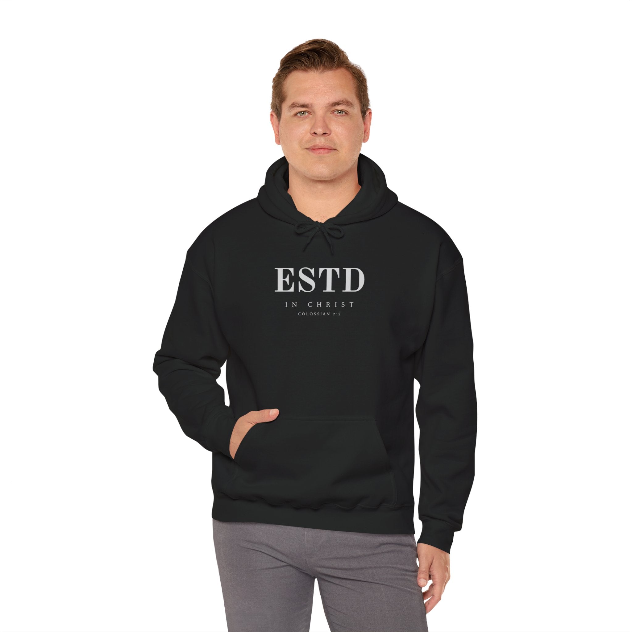 Official ESTD in Christ (Colossians 2:7) Hoodie