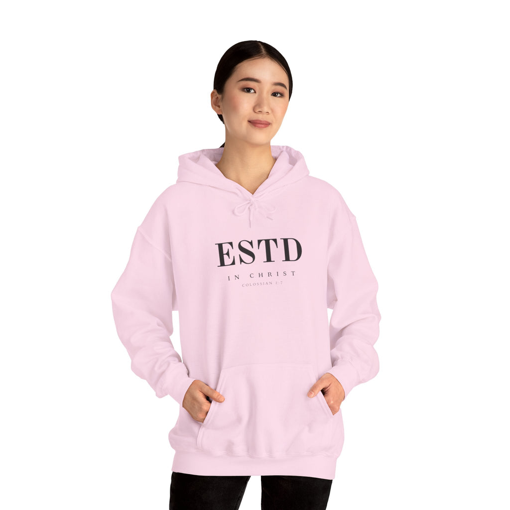 Official ESTD in Christ (Colossians 2:7) Hoodie