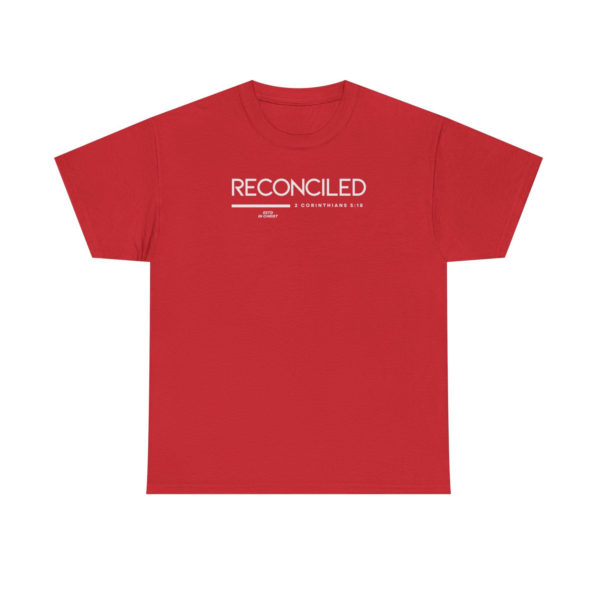Reconciled (2 Corinthians 5:18) T-shirt