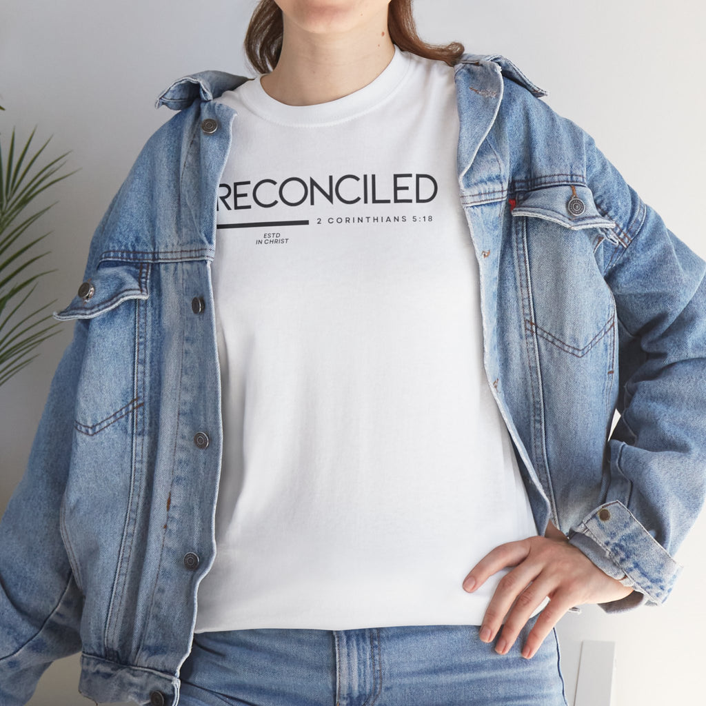 Reconciled (2 Corinthians 5:18) T-shirt