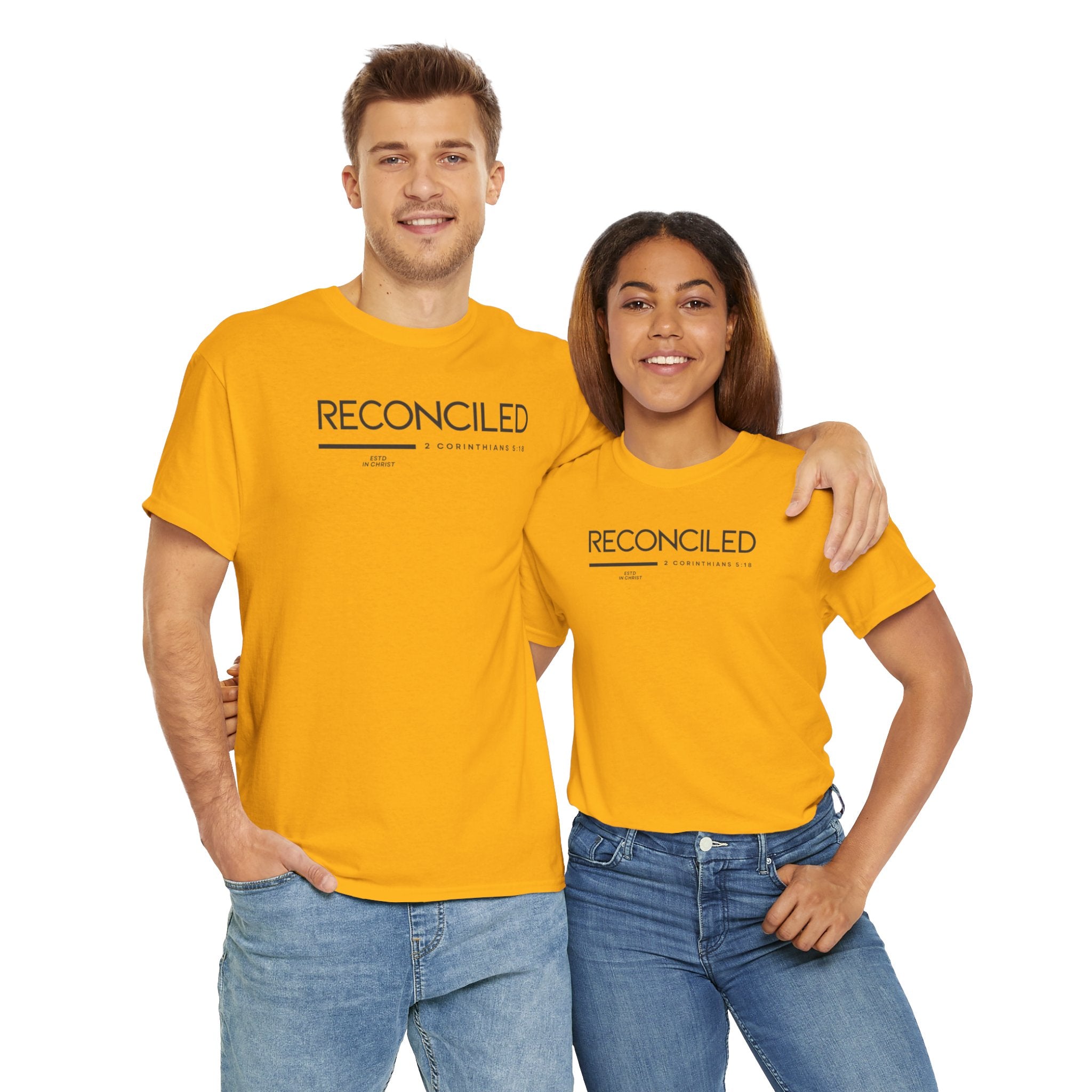 Reconciled (2 Corinthians 5:18) T-shirt