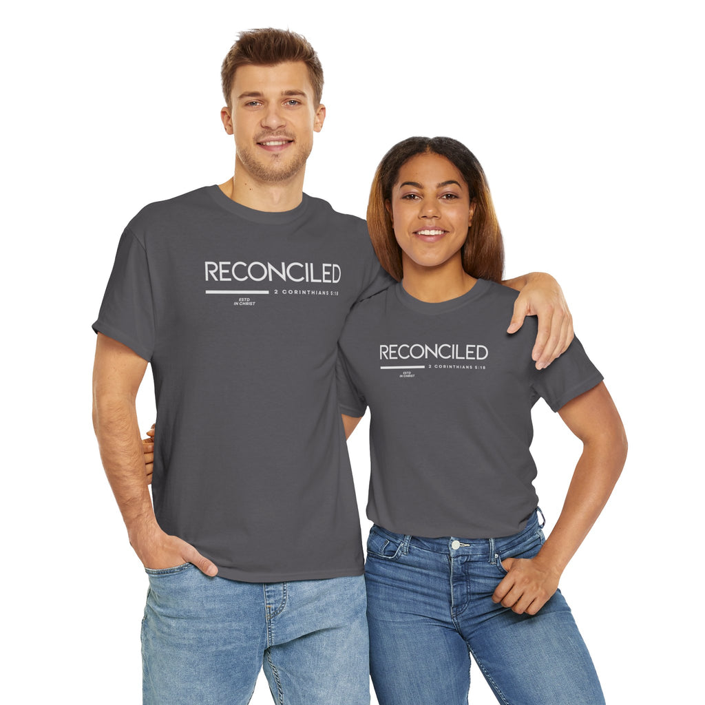 Reconciled (2 Corinthians 5:18) T-shirt