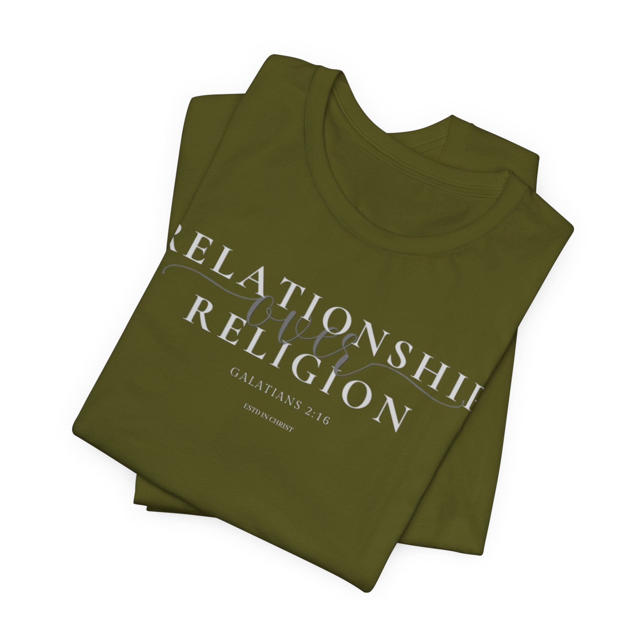Relationship Over Religion (Galatians 2:16) T-shirt