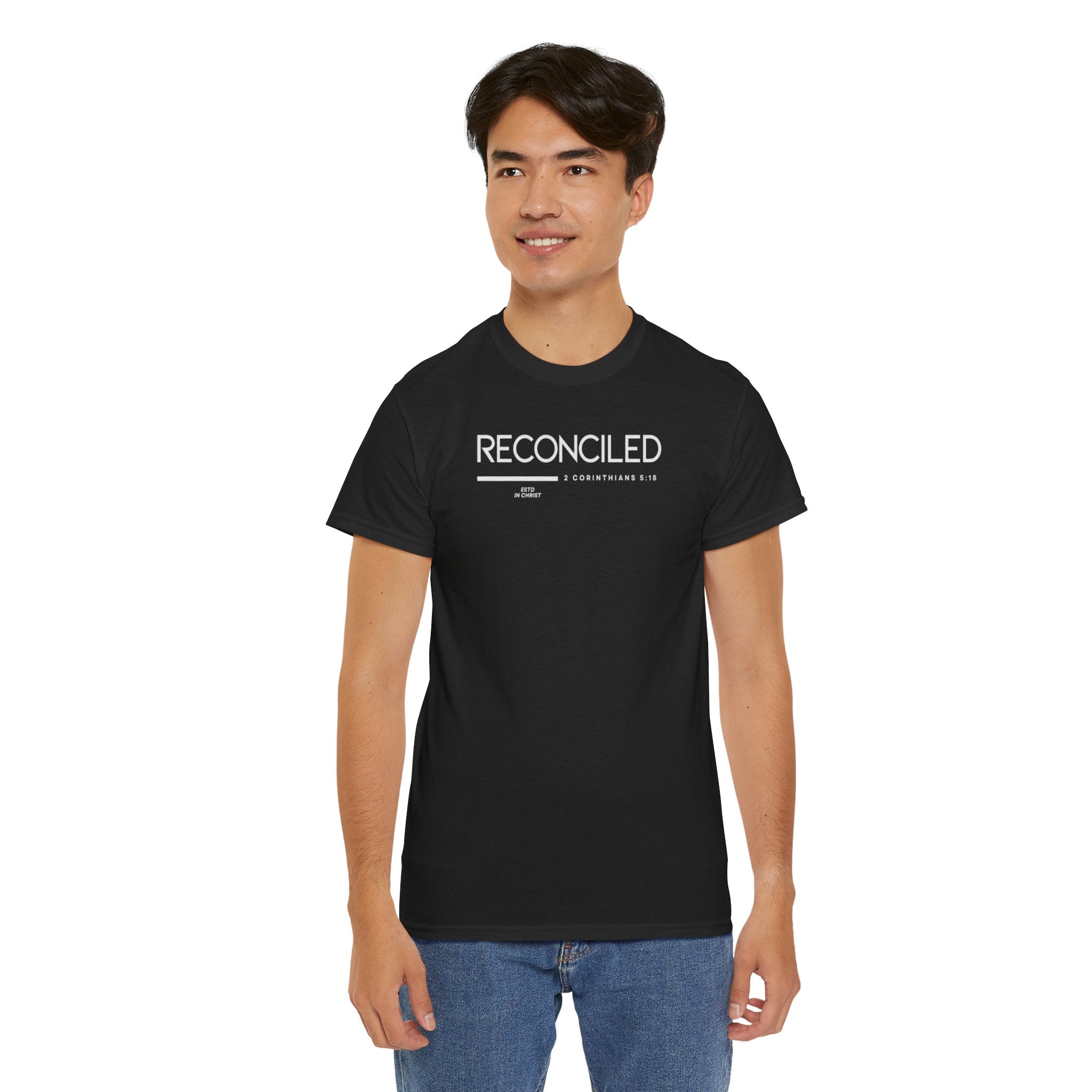 Reconciled (2 Corinthians 5:18) T-shirt