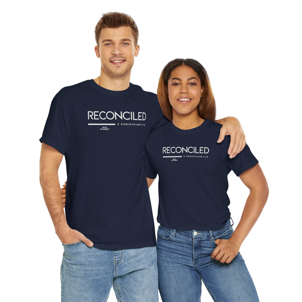 Reconciled (2 Corinthians 5:18) T-shirt