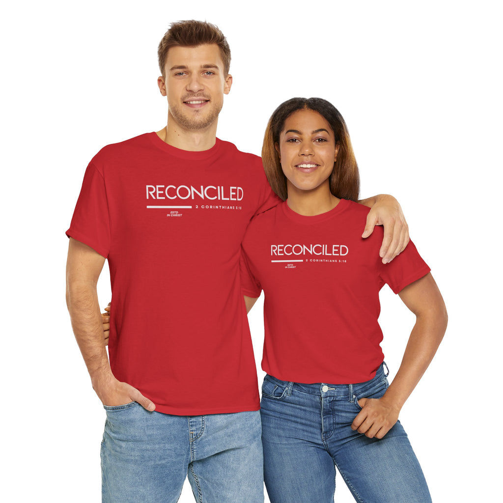 Reconciled (2 Corinthians 5:18) T-shirt